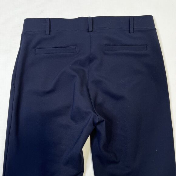 Betabrand Classic Dress Pant Yoga Pants Straight Blue Size Med Stretch Knit - Picture 5 of 12